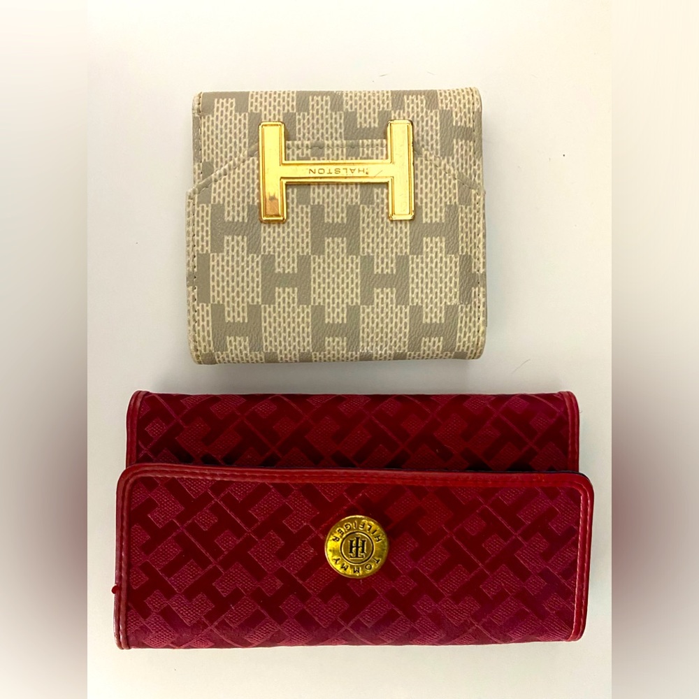 Halston and Tommy Hilfiger wallet